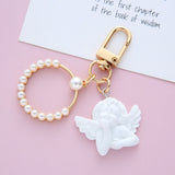 10 pcs Baby  Angel heart keychain