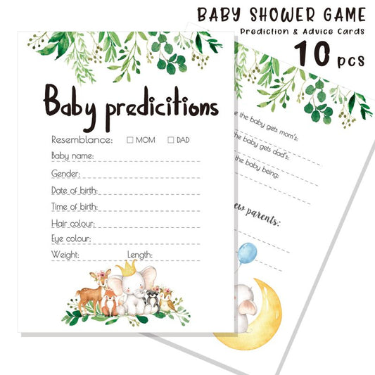 10 pcs Cards Baby Prediction